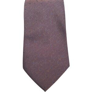 Valentino Garavani Dark Purple Silk Cravate Tie Handmade Made in Italy Work